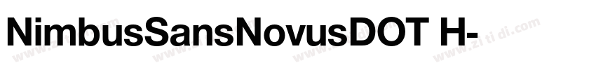 NimbusSansNovusDOT H字体转换